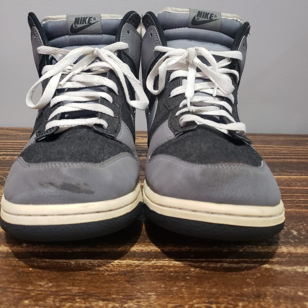 Nike Dunk High Black Grey White 317982-054 Mens Size 13 Sneakers - Picture 2 of 16